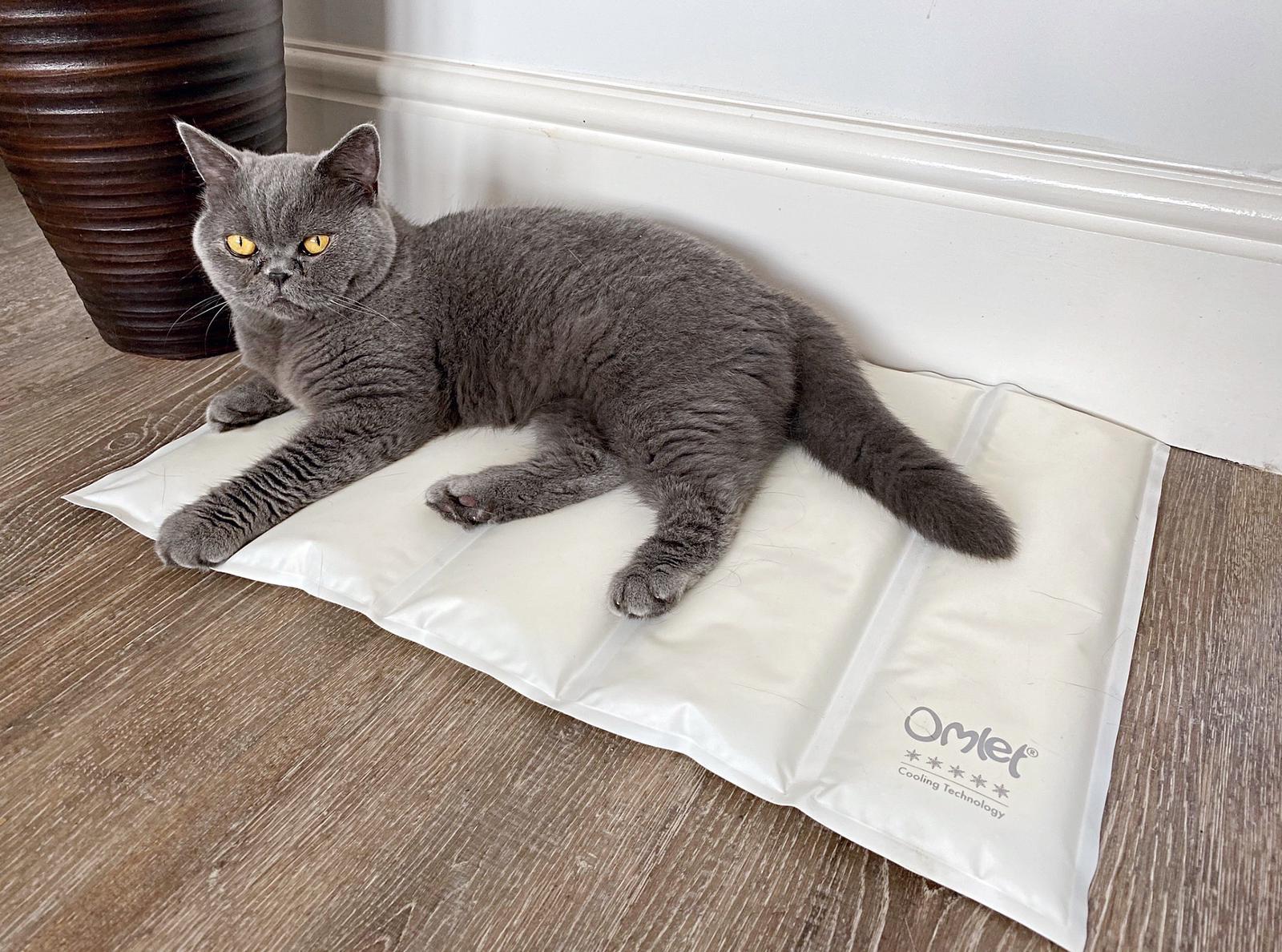 Omlet Cooling Mat for Cats Large - Grey and Cream