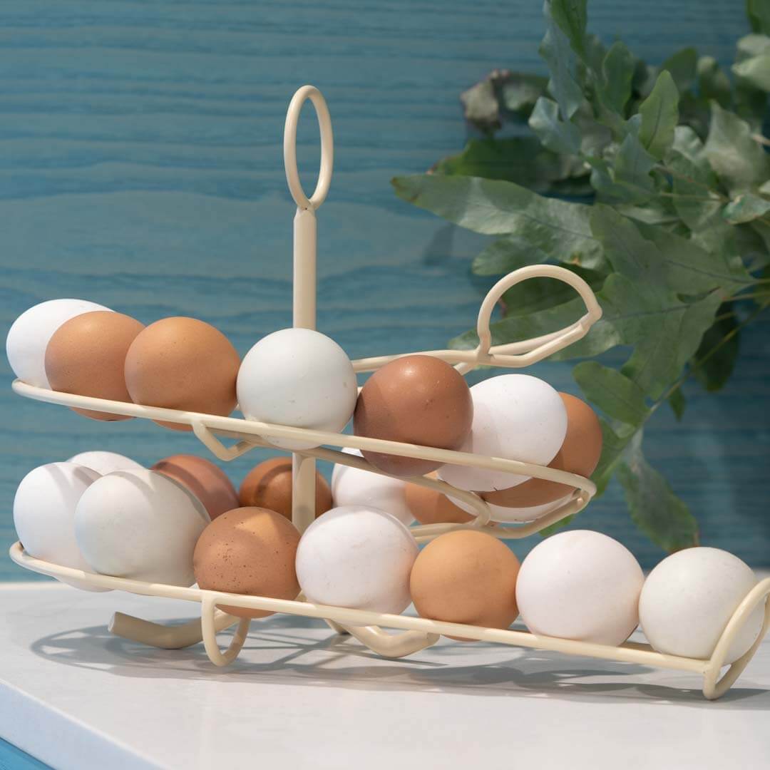 The Egg Skelter - an easy, efficient way to store your eggs!