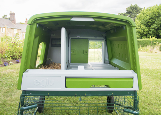 The Autodoor attaches directly to the inside of the Eglu Cube Mk2