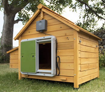 The Autodoor is compatible with all kinds of wooden chicken coop